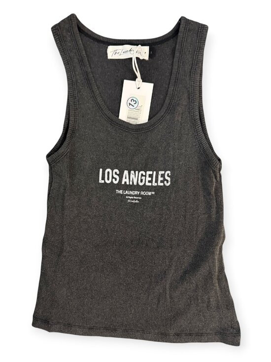 The Laundry Room Tops - NWT The Laundry Room Los Angeles Rib Tank Top – Black/Charcoal – S- MSRP $59